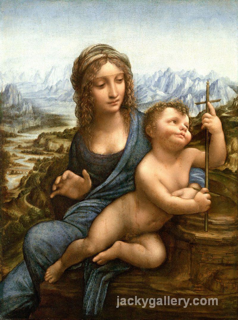 Madonna of the Yarnwinder, Leonardo Da Vinci's high quality hand-painted oil painting reproduction